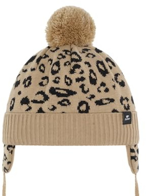 Eisbär Mütze Lilie Ear Pompon Kids - warme Wintermütze Mädchen & Jungen - 53 cm (5-6 Jahre) - gefüttert Bommelmütze Strickmütze Pudelmütze weich warm