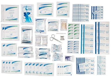 First Aid Kit Refill - 200 Piece - Extra Replacement Supplies for First Aid Kits, Loose Packed Restock Supply Pack
