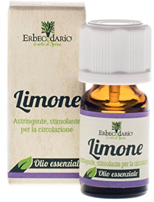 Olio Essenziale di Limone 100% Naturale, Olio Essenziale Cosmetico Rilassante e Astringente, Ideale per Aromaterapia e Massaggi Drenanti - Flacone 8ml