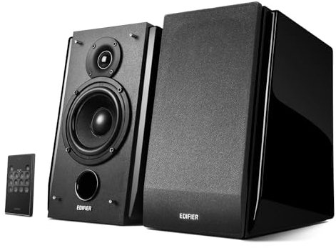 Edifier R1850DB Diffusori da Scaffale Attivi con Ingresso Bluetooth e Ottico - Monitor da Studio 2.0 - Amplificatore integrato con Linea Subwoofer Out