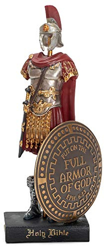 Dicksons Armor Of God Roman Soldat 23 x 13 cm Röd Resinstone Bordsfigur