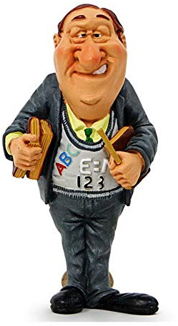 Les Alpes 010 99022 Lehrer 9 cm Kunstharz Funny Dekofigur Serie Berufe