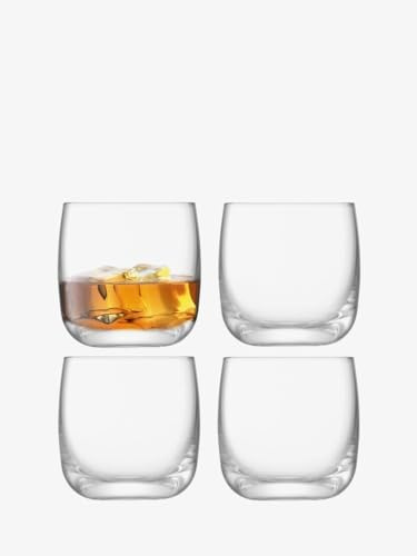 LSA International Borough Tumbler 300 ml Clear | Set of 4 | Dishwasher Safe | BG02