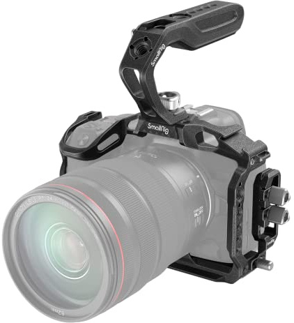 SMALLRIG R5 Cage R6 Cage R5 C Cage Kit avec Poignée Supérieure et Serre-câble Dédié pour Canon R5 R6 R5 C- 3234B