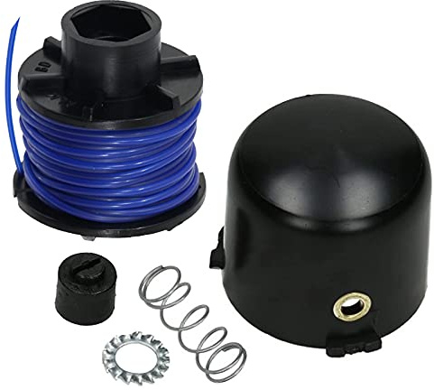 SPARES2GO 10m Line & Spool Holder Kit Compatible with Black & Decker Strimmer Trimmer