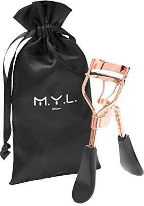 Piegaciglia Professionale in Acciaio al Carbonio – Curler Ergonomico con Cuscinetto in Silicone – Per Ciglia Naturali o Finte Magnetiche – Portatile, Delicato e Resistente – Uso con o senza Mascara