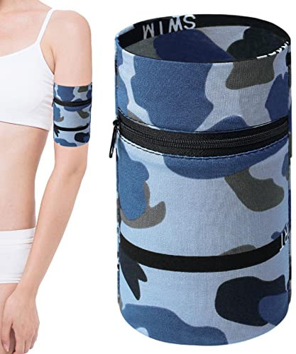 Sportswear Handgelenktasche, 30 cm, atmungsaktives Polyester, Handgelenktasche mit Reißverschluss, Sport-Handgelenktasche, Tasche mit Reißverschluss zum Laufen, Wandern, Radfahren, für Damen und