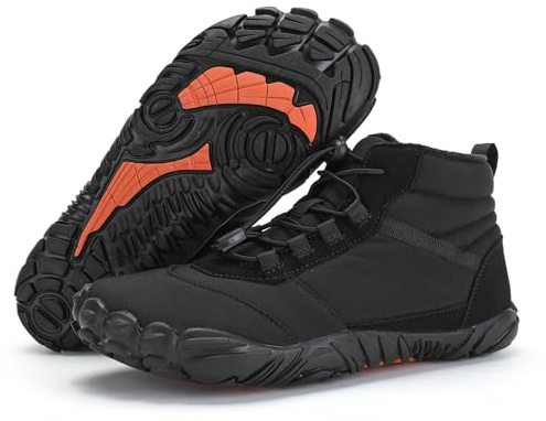 Waterproof Barefoot Shoes Winter Pro 2.0 Men Women Unisex Minimalist Trail Running Shoes Outdoor Barefoot Shoes Barefoot Shoe,Black,41