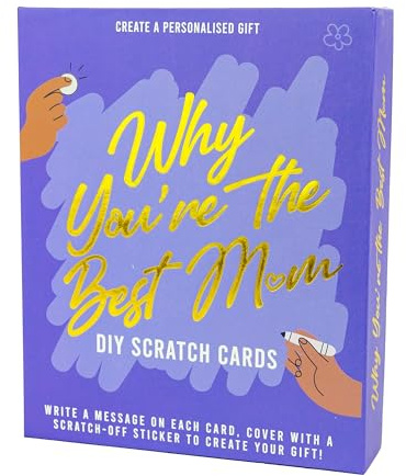Reasons You're The Best Mum – DIY Rubbelkarten – Personalisiertes Geschenk für Mama – Herzliche Botschaft Offenbarungskarten