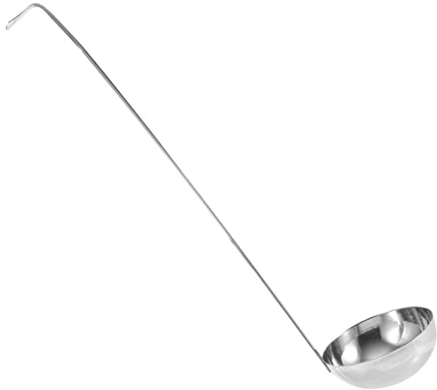 Cuchara Sopera Larga de Acero Inoxidable 300ml, Plata