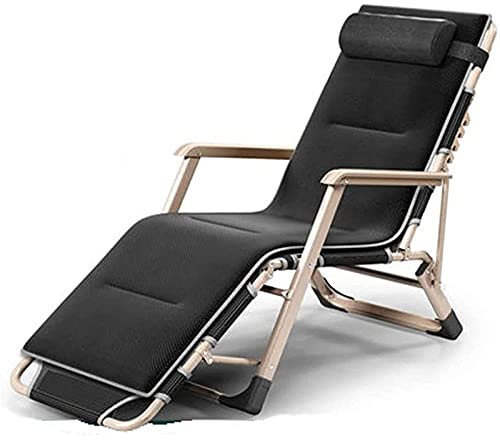 CCYENG Zero Gravity Klappliegestuhl, Liegestuhl, Mittagspausenstühle für den Außenbereich, Garten, Terrasse, Liegestuhl, belastbar bis zu 150 kg, mit Kopfkisse
