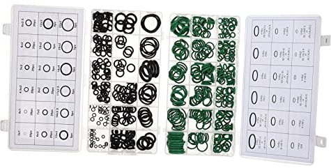ORFOFE 495stücke Dichtungsring-sortiment Hochtemperaturbeständige Gummi-o-ringe Für Auto-klimaanlagen Für Wasser Öl Und Gasdichtungen Aufbewahrungsbox Mit Fächern Abdichtung Ohne