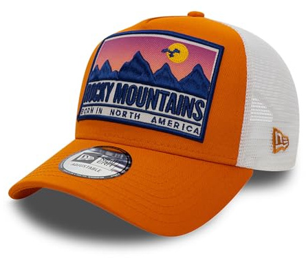 New Era 9Forty A-Frame Trucker Cap - Rocky Mountains orange