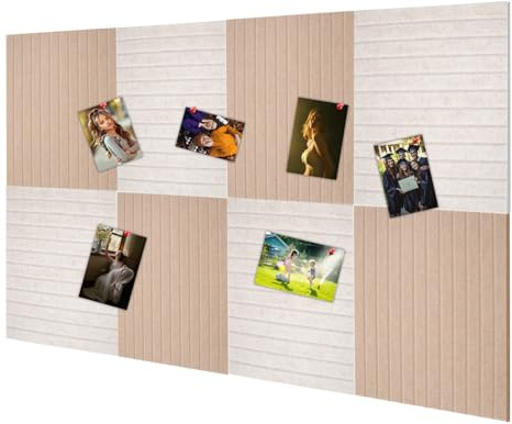 8 Stück Filz Pinnwand Selbstklebend 30x30cm Filzboard Memotafeln Memo Boards Bulletin Board Wanddekoration Felt Board für Büro Küche, Fotos Memos (2 Farben)