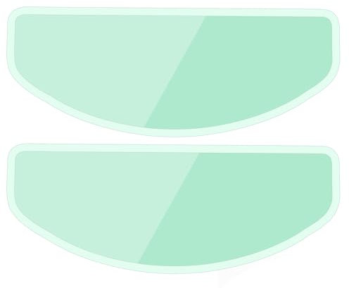 Supecesorio Pellicola Antiappannamento per Casco Moto, 2 Pack Universale Visiera Antiappannamento Trasparente, Anti Nebbia Pellicola, per La Maggior Parte Dei Caschi da Moto, 8,8 cm x 24,5 CM