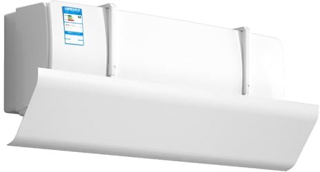 ZKBDBWTR Deflector Aire Acondicionado De Pared, Universal Deflector De Viento De Aire Acondicionado, Blanco