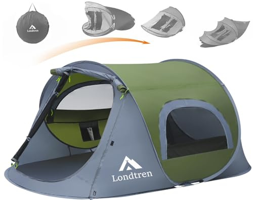 Pop Up Tents for Camping 1 Person Waterproof Military Popup Tent Camping Easy Up Camping Tents Instant Tent