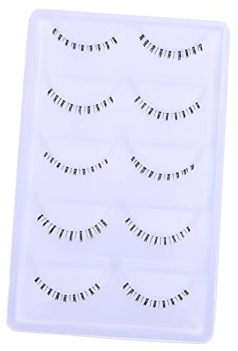 CALLARON 10 Paar Natürliche Künstliche Untere Wimpern Transparentes Band Sanfter Look Anfänger Geeignet Schönheits Make Up Zubehör