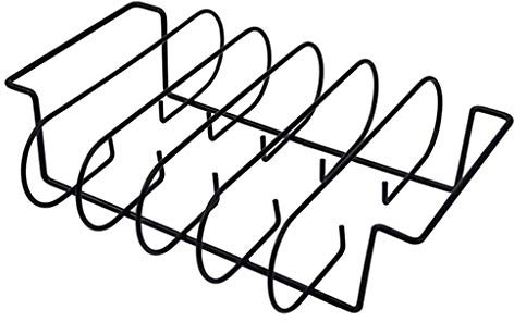 Grilles à côtes pour Barbecue, pour fumoir à gaz ou Barbecue au Charbon de Bois - Grille à côtes antiadhésive sur Pied pour grillades et Barbecue