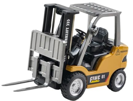 predolo Modelo Camión Grúa Juguete RC Carro Montacargas Vehículo Ingeniería con Brazo Móvil de Aleación Adecuado para Niños y Niñas Regalo Educativo