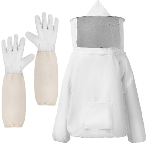 Anneome Combinaison Apiculteur Respirante avec Protection Anti-piqûres Complet pour Homme et Femme