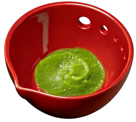 Bol à râper – Fait à la main en résine avec bec d' | à râper multifonction – Pour le gingembre, le chou frisé, la bette à carde, le thym, le basilic, la mouture de la maison, le restaurant
