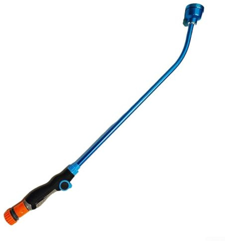 Gießstab mit Brausekopf Aluminium Gießlanze Rutschfest 400/1000 Löcher Sanfte Beregnung Ergonomischer Griff Für Hängekörbe Pflanzen Rasen Gartenbewässerung Blau 60cm(400 Mesh)
