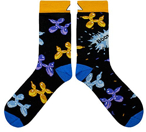 cup of sox Herren Damen Lustige Bunte Socken mit Teddybär und Hunde Muster im Pappbecher
