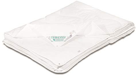 Bach's Betten Welt Lyocell Tencel 4 Jahreszeitendecke Duetto 100% Natur Oeko-Tex Neuheit (155x220 cm)