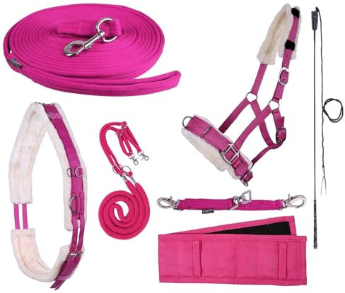 NETPROSHOP Longieren Zubehör Farbe Pink Wählen Sie: Zaum, Longe, Pad oder Gurt usw., Auswahl:Longierhilfe, Groesse:Full