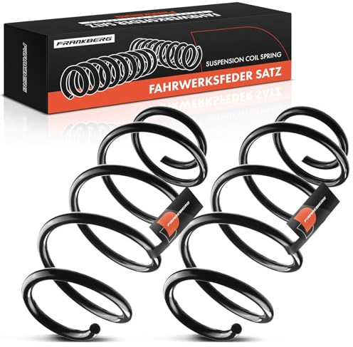 Frankberg 2x Federn Fahrwerksfeder Vorderachse Replace# 8200275459 | Kompatibel mit Clio III BR0/1 CR0/1 2005-2010 Clio III Grandtour KR0/1 2007-2010