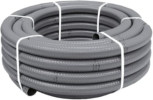 Suinga Tubería PVC Flexible hidrotubo Gris (Ø 20 mm - Rollo 25 Metros)