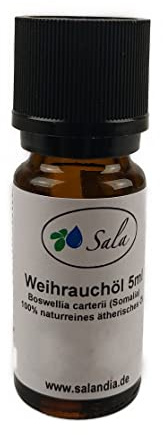 Sala Weihrauchöl Olibanum Somalia Boswellia carterii afrikanisch ätherisches Öl naturrein (5 ml)