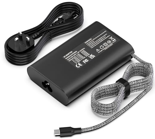 65W HP USB C Laptop Charger, Type-C Slim & Efficient Power Supply Cable Adapter for HP Elitebook X360, Chromebook, Spectre, ProBook, Pavilion, Envy