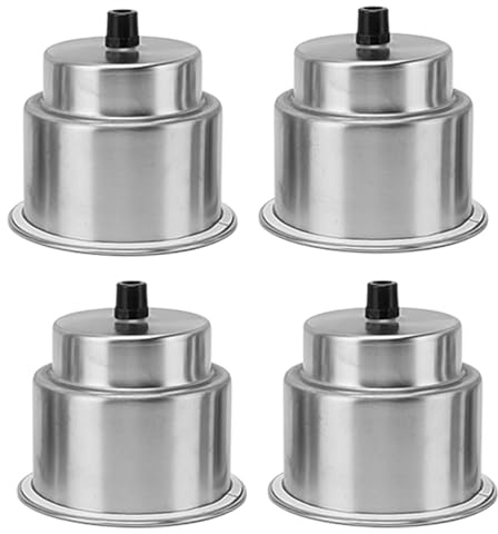 4 Edelstahl Becherhalter mit Ablauföffnung Universell für Boot Auto Wohnmobil Robuste Halterung aus 304er Edelstahl und Gummi Geräuschreduzierende Cup Holder Inserts