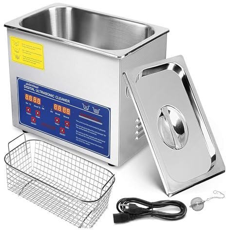 3L Digital Ultrasonic Cleaner, Stainless Steel Cleaning Machine, With Heater Timer, w/Basket, For Lab Tools Auto Parts Glasses Coins.Watch Strap Jewelry