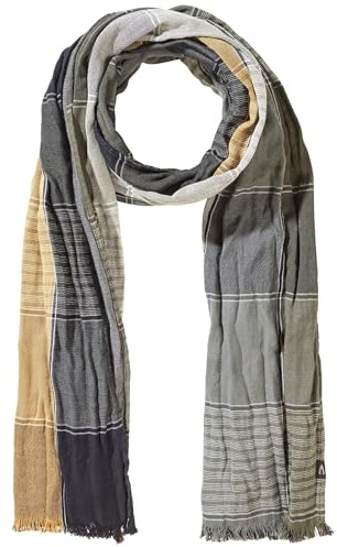 camel active Herren Webschal mit kariertem Muster