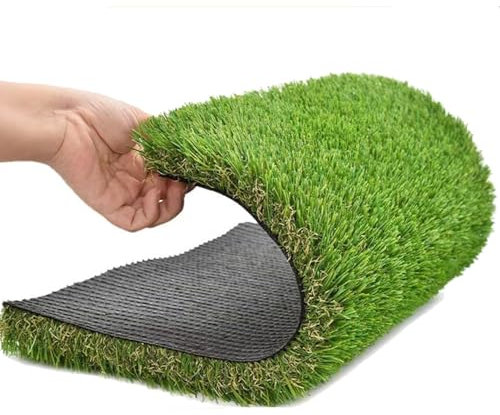 Rouleau D'herbe Artificielle, Réaliste Fausse Pelouse Antidérapant Gazon Synthétique Tapis de Gazon Artificiel pour Balcon, Jardin (Color : Green, Size : 2x18m(6.56x59.05ft))