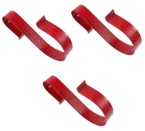 HANABASS 3pcs Multi-use Hook Swimming Pool Hanger Metal Hook Pool Accessory Lifebuoy Bracket