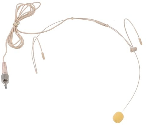 Auriculares con Micrófono, Auriculares Resistentes sobre la Oreja, Micrófono Colgante, Auriculares Portátiles Dobles sobre la Oreja con Enchufe de 3,5mm para Actor y Canto