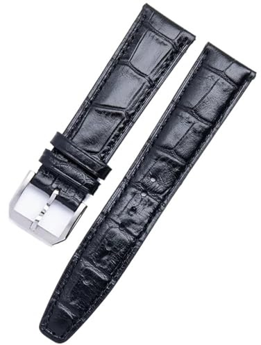 IRFKR 20/21/22mm Weiches Rindsleder Armband Flaches Ende Gürtel Passend Für IWC Strap Fliegeruhren Portofino Portugieser Gürtel(20mm)