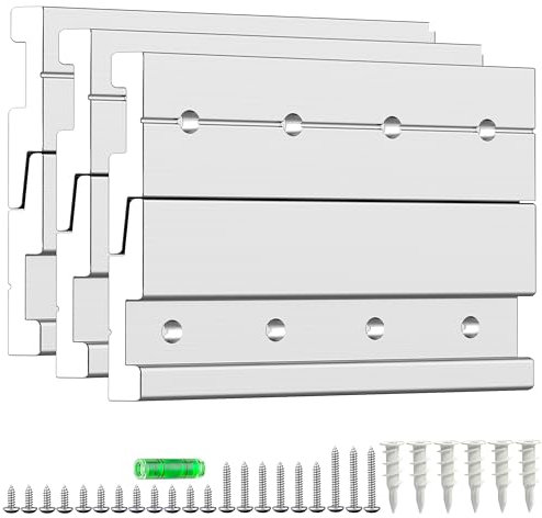 Extra robuster Z-Clip-Aufhänger, 10,2 cm, französische Klammer-Bilderaufhänger, Aluminium, Z-Stange, bündige Wandmontage, Montageklammern zum Aufhängen von Spiegeln, Fotos, Leinwand, Kunst, Rahmen,