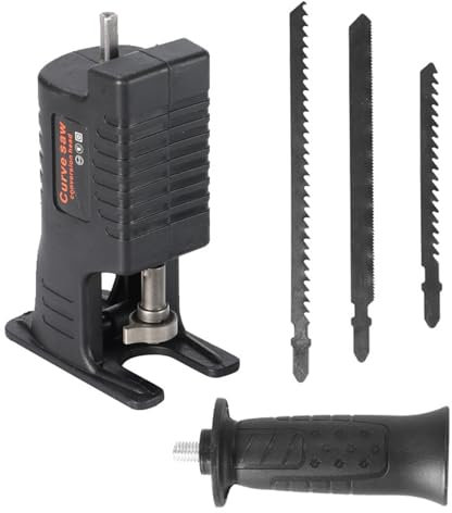 Perceuse Électrique Adaptateur Sciage Alternatif Kits D'accessoires Sciage Alternatif Électrique Avec Poignée Ergonomique Noire