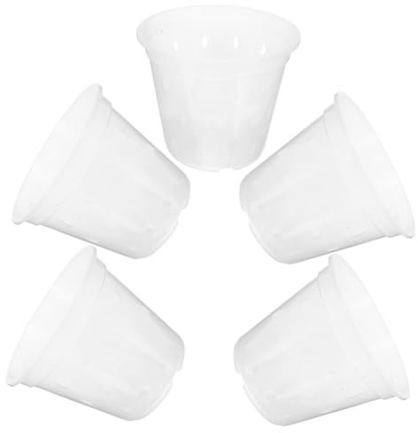 SUPVOX Juego De 5 Jarrones para Orquídeas Macetas para Orquídeas para Plantas De Interior Excelente Drenaje Flujo De Aire Y Control De Raíces Estilo Aleatorio