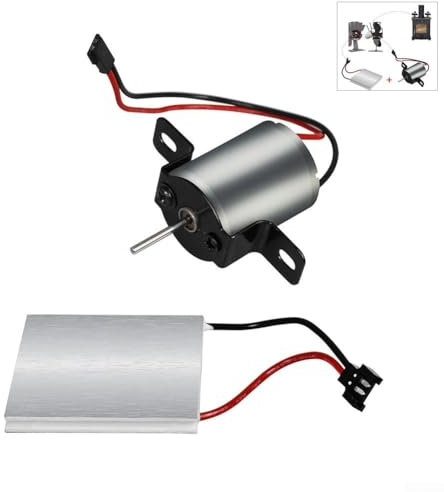Zeroupshop Fireplace Fan Motor Wooden Stoves Fan Accessories Electric Power Generator With Power Sheet Electric Fireplace