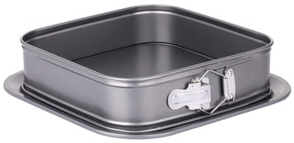 Qusedwey Molde Desmontable Molde para Pastel Cuadrado Molde para Pastel de 9 Pulgadas Molde para Pastel de Queso con Base Extraíble Suministros Antiadherentes para Decoración de Pasteles