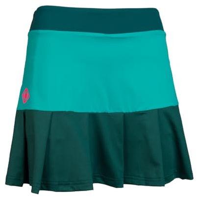 Izas Cantal Skirt Falda de Pádel para Mujer con Pantalón Interior. Mini Falda Plisada Elástica con Múltiples Bolsillos. Transpirable y de Secado Rápido, Talla L