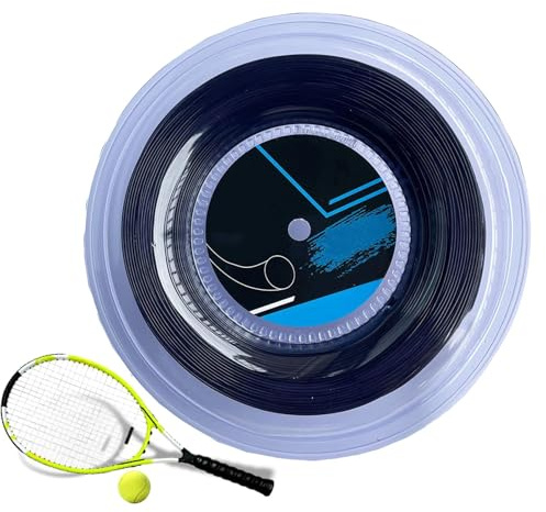 Tennissträng för träning – tennisracketsträng, stötdämpande racketsträng | 200 m höghållfast tennissträng för bollspel, hållbar tävling och träningsutrustning för spelare