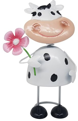 Lesser & Pavey Vache aux Yeux Lumineux par Bright Eyes Figurines et Ornements pour la Maison et Le Bureau | Accessoires décoratifs pour intérieur et extérieur | Joli Cadeau pour Homme et Femme
