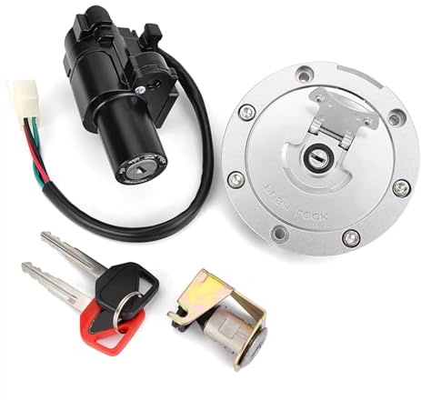 eglci Compatibile con VTR1000 1999-2005 per VFR800 2002-2009 Kit di Blocco Interruttore di Avviamento Accensione Moto 35010-MBB-E30 35010-MCW-L61 35010-MCW-A01 Moto Blocchetto Accensione